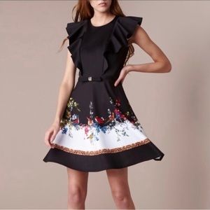 Ted Baker Shaelin dress. Worn once. Scuba-type material. 
Two Slip Pockets